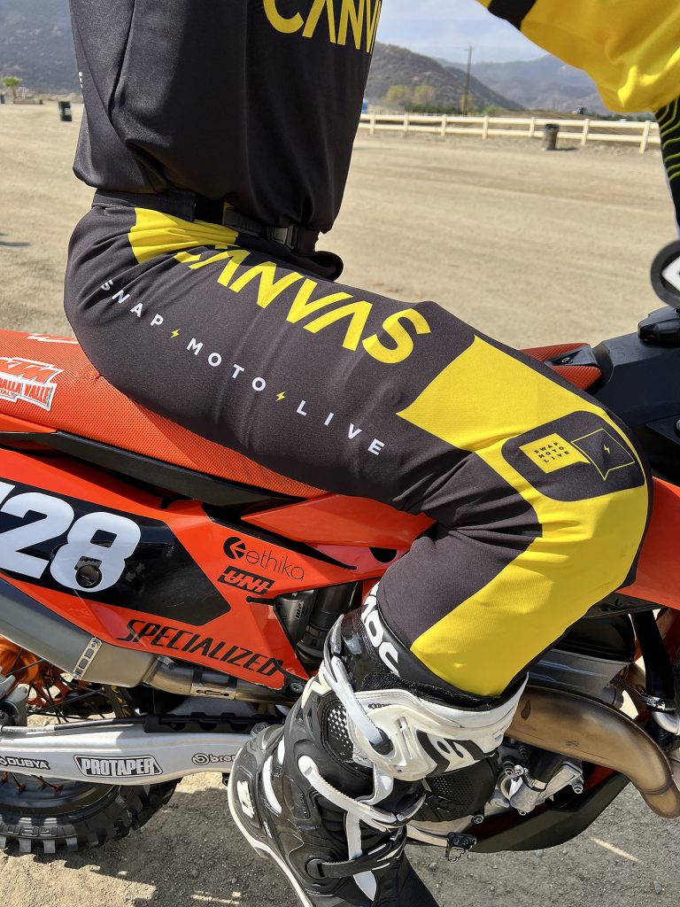 canvas motocross gear