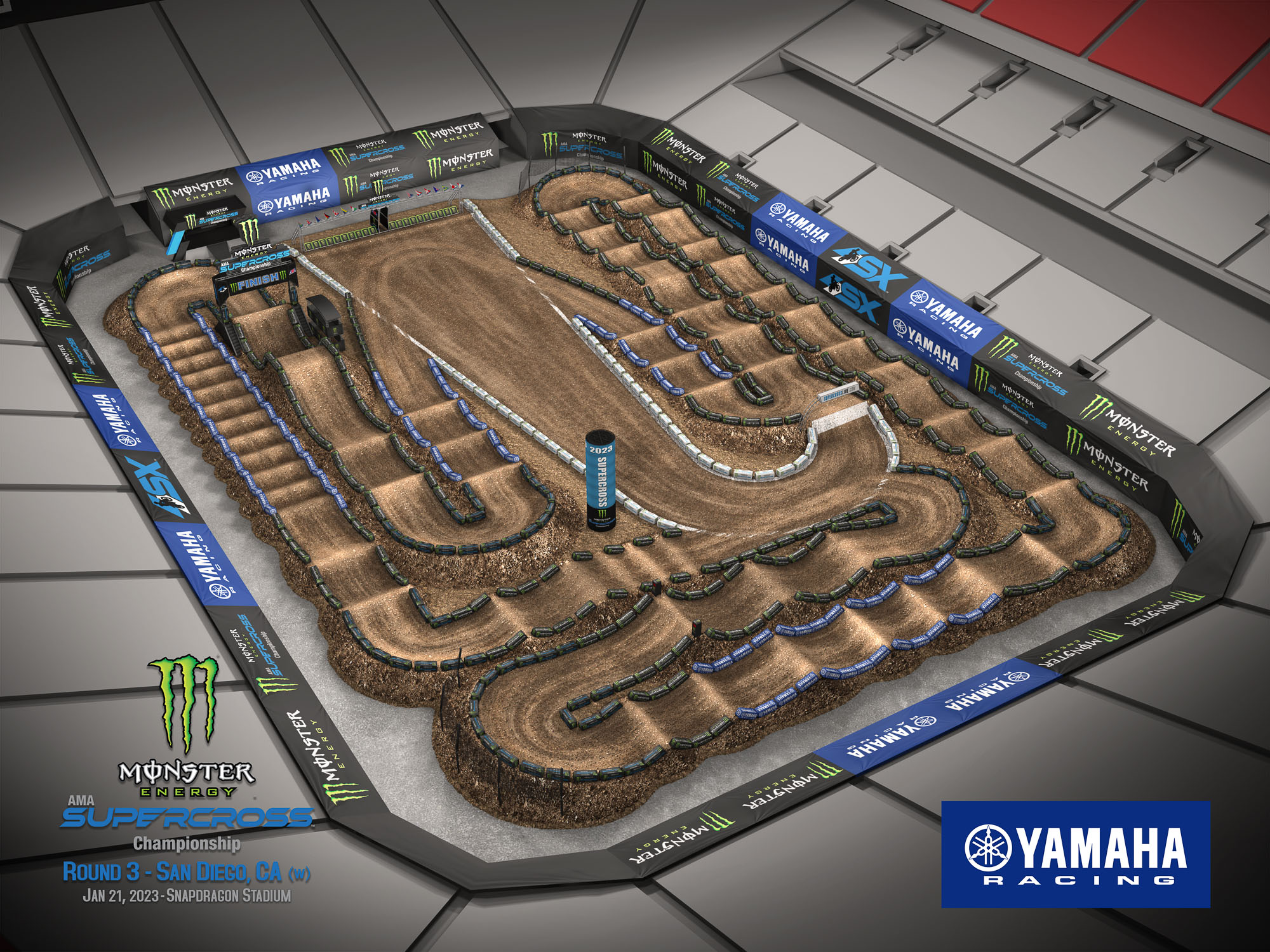 2023 Monster Energy Supercross Track Maps & Race Details Swapmoto Live