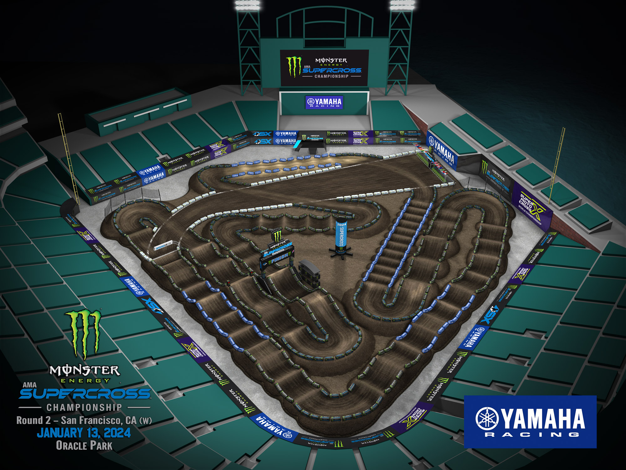 2024 Monster Energy Supercross Championship Track Maps Swapmoto Live